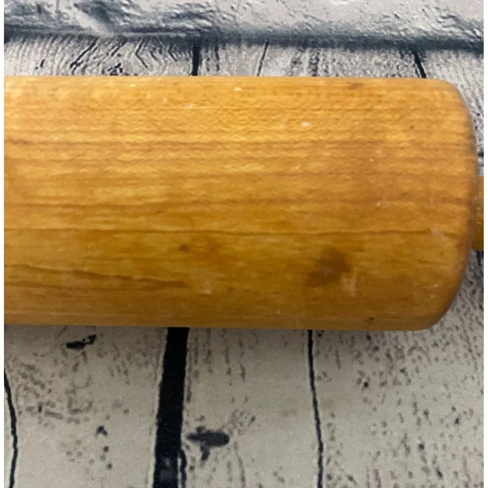Vintage‎ 10.5' Wooden Rolling Pin Primitive Country Farmhouse Decor for Kitchen